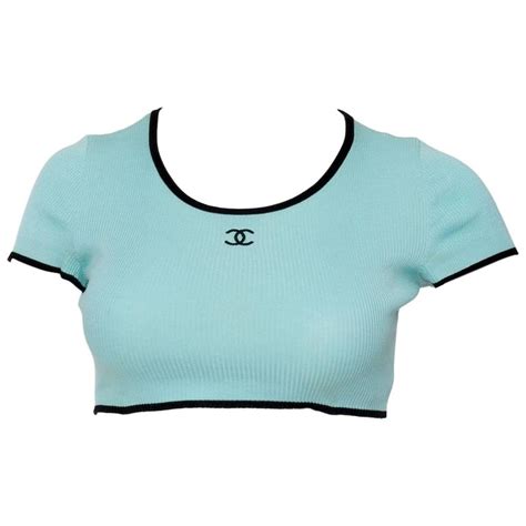 chanel crop top fake|chanel vintage crop top.